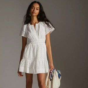 Anthropologie Somerset Mini Dress: Eyelet Edition